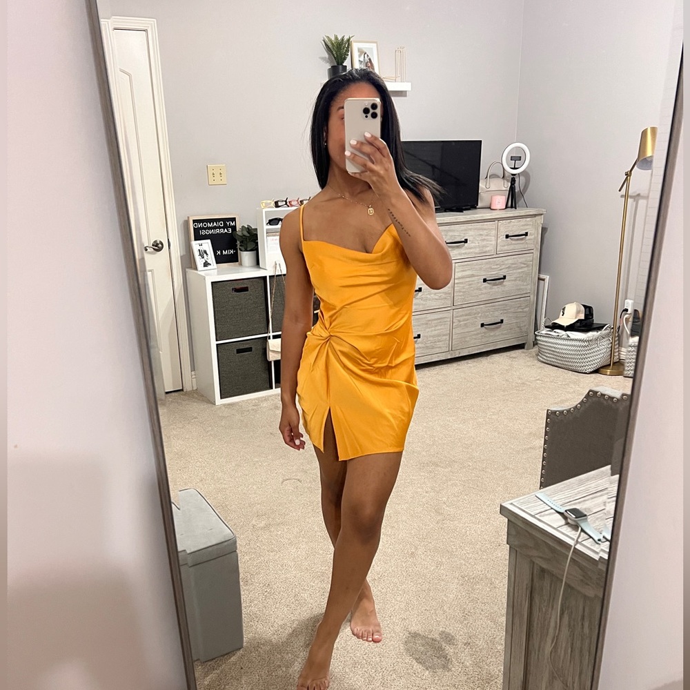 Cowl Neck Cami Midi Dress